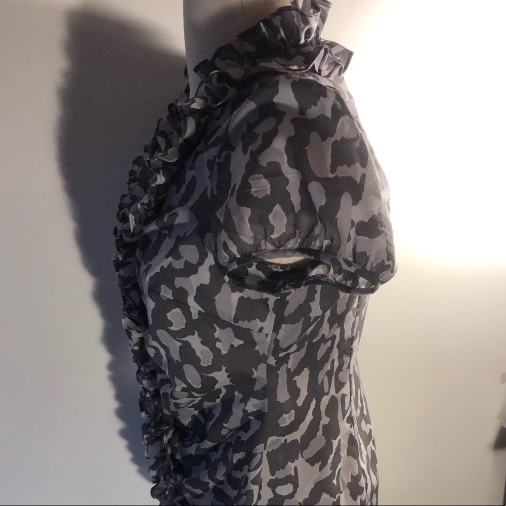ANN TAYLOR LOFT RUFFLE BLOUSE - Picture 3 of 5